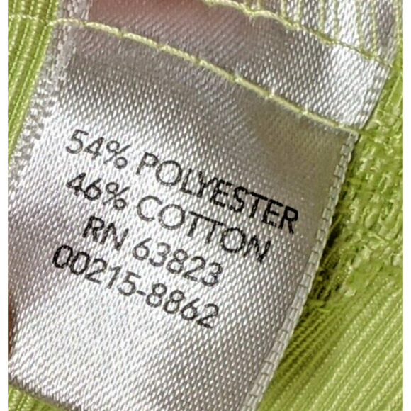 CJ Banks Blazer Jacket 2X Lime Green Embroidered Floral Open Front - Picture 6 of 8